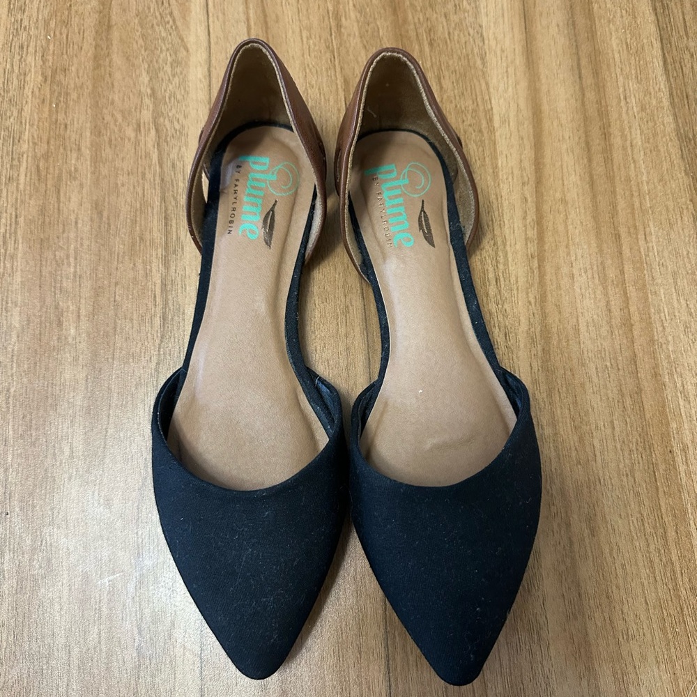Farylrobin Black and Brown Flats